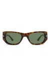 Persol Rectangle-frame Sunglasses In Brown