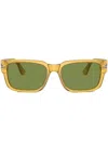 Persol Rectangle Frame Sunglasses In Gelb