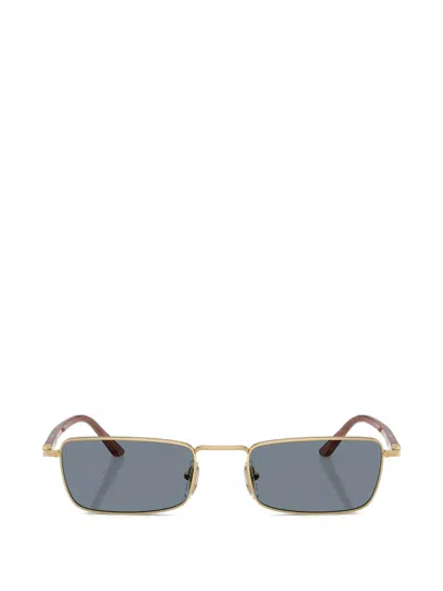 Persol Sonnenbrille Mit Eckigem Gestell In Gold