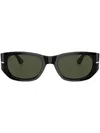 Persol Rectangle-frame Tinted Sunglasses In Schwarz