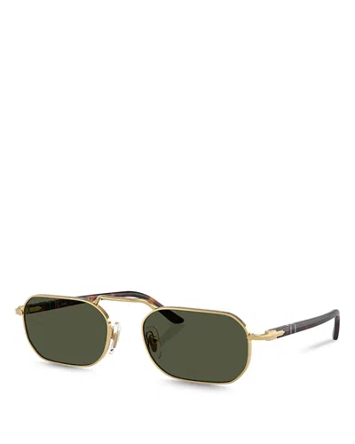 Persol Rectangle Sunglasses, 57mm In Green