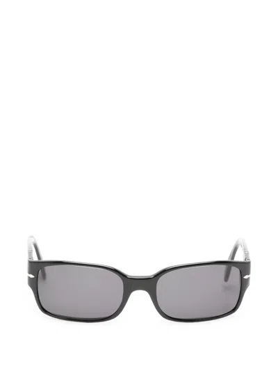 Pre-owned Persol Rectangle-frame Sunglasses In Black