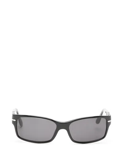 Pre-owned Persol Rectangle-frame Sunglasses In Black