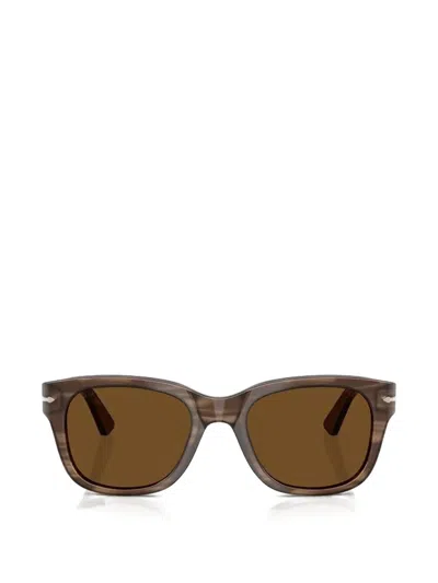 Persol Rectangle-frame Sunglasses In Brown