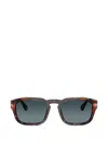 Persol Rectangle-frame Sunglasses In Brown