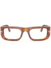 Persol Rectangle-frame Sunglasses In Brown
