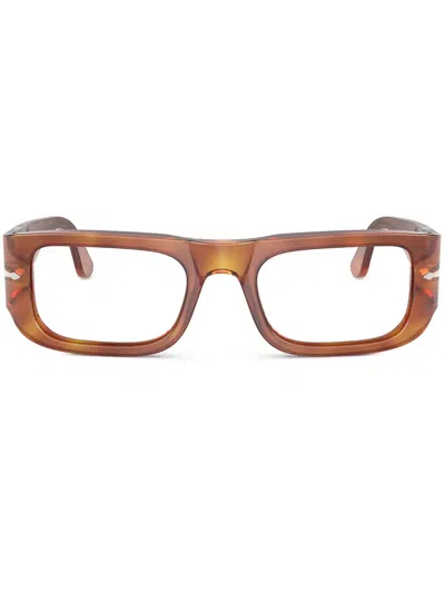 Persol Rectangle-frame Sunglasses In Brown
