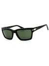 Persol Rectangular Acetate Unisex Sunglasses In Red
