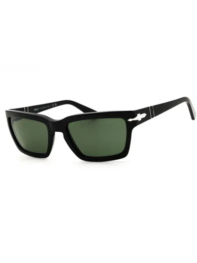 Persol Rectangular Acetate Unisex Sunglasses In Green
