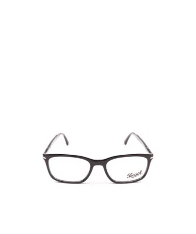 Persol Rectangular Frame Glasses In Black