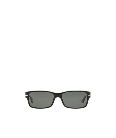 Persol Rectangular Frame Sunglasses In Black