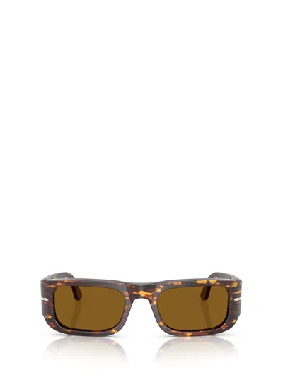 Persol Rectangular Frame Sunglasses In Brown