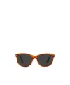 Persol Rectangular Frame Sunglasses In Black