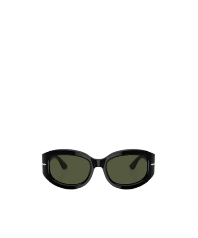 Persol Rectangular Frame Sunglasses In Black