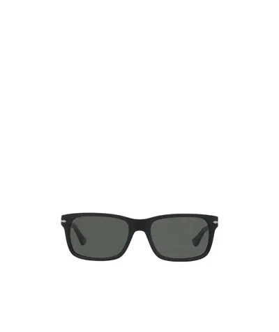 Persol Rectangular Frame Sunglasses In Black