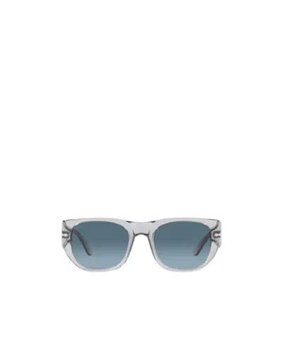 Persol Rectangular Frame Sunglasses In Blue