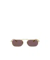 Persol 57mm Polarized Rectangular Sunglasses In Brown