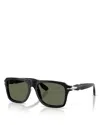 Persol Rectangular Sunglasses, 55mm In Black