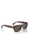 Persol Rectangular Sunglasses, 58mm In Brown