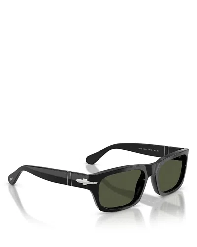 Persol Rectangular Sunglasses, 58mm In Metallic