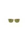 Persol Rectangular Sunglasses In Green