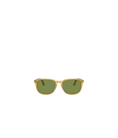 Persol Rectangular Sunglasses In Green