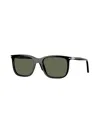 Persol 53mm Polarized Rectangular Sunglasses