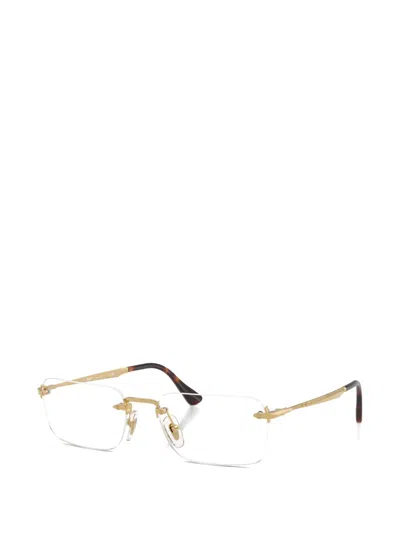 Persol Rimless Rectangle-frame Glasses In White