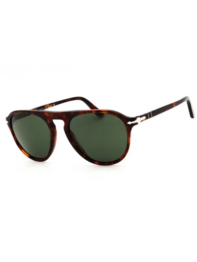 Persol Round Acetate Men's Sunglasses In Brown