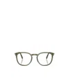 Persol Round Frame Glasses In Green