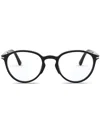 Persol Round-frame Glasses In Black