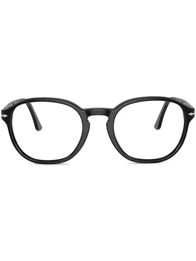 Persol Round Frame Glasses In Black