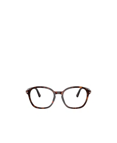 Persol Round Frame Glasses In Black