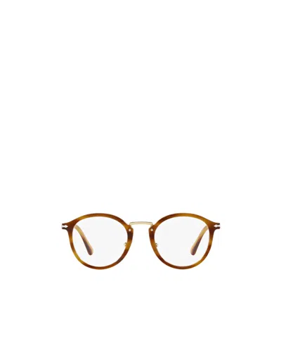 Persol Round-frame Glasses In Brown