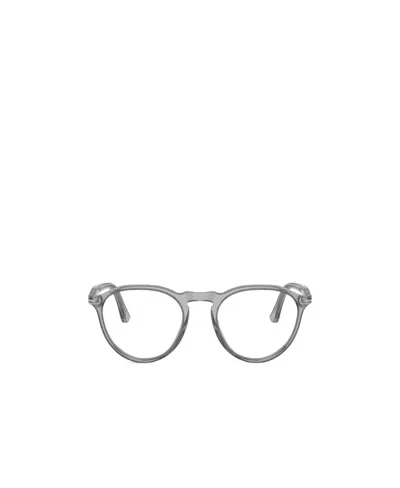Persol Round Frame Glasses In White