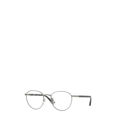 Persol Round-frame Glasses In Gray