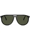 Persol Round-frame Sunglasses In Black