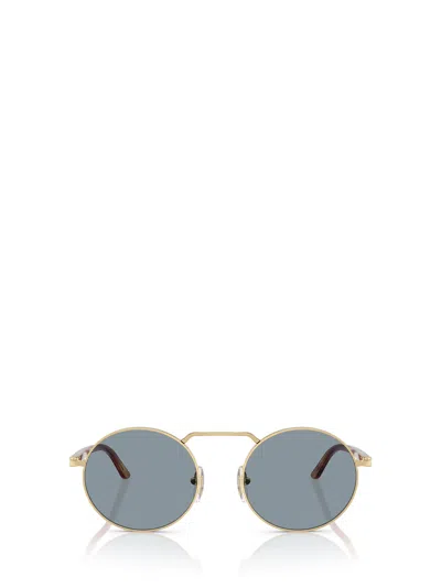 Persol Round Frame Sunglasses In Blue