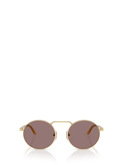 Persol Round Frame Sunglasses In Gray