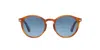 Persol Round Frame Sunglasses In Brown