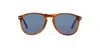Persol Round Frame Sunglasses In Brown