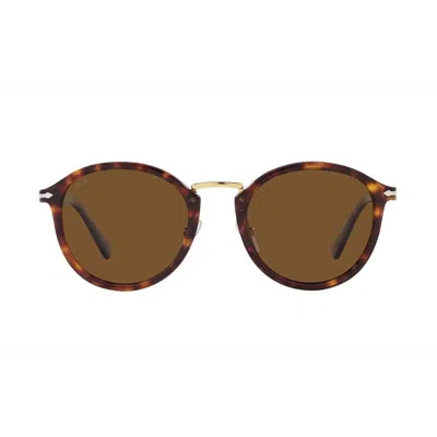 Persol Round Frame Sunglasses In 24/57