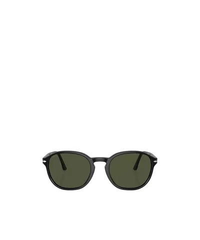 Persol Round Frame Sunglasses In Black