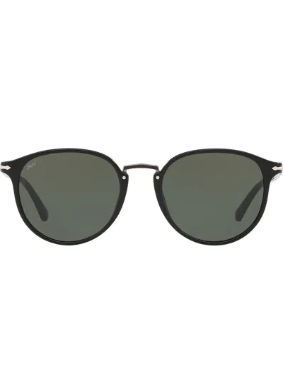 Persol Round-frame Sunglasses In Black