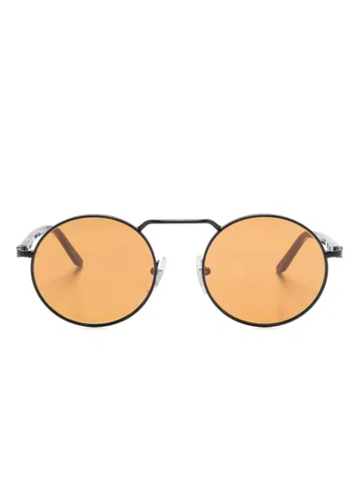 Persol Round-frame Sunglasses In Black