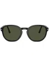 Persol Round-frame Sunglasses In Black