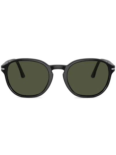 Persol Round-frame Sunglasses In Black