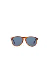 Persol Terra Di Siena Acetate Sunglasses In Blue