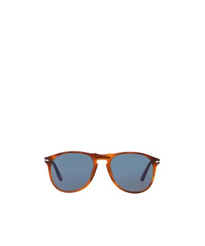 Persol Round Frame Sunglasses In Blue