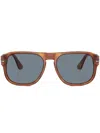 Persol Pilot-style Sunglasses In Braun
